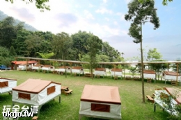 日月潭左岸松湖營地-空中露營帳棚屋(B區)