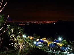 新竹尖石．高台山露營區-遼闊的夜景