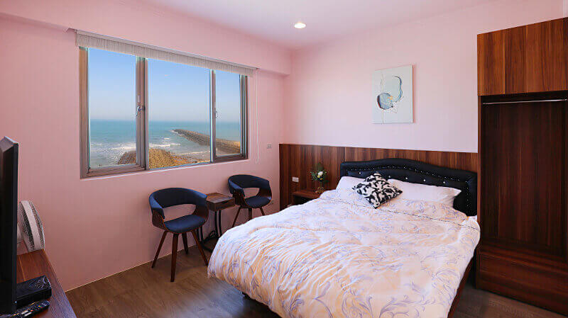 三芝旅途中海邊民宿海景套房