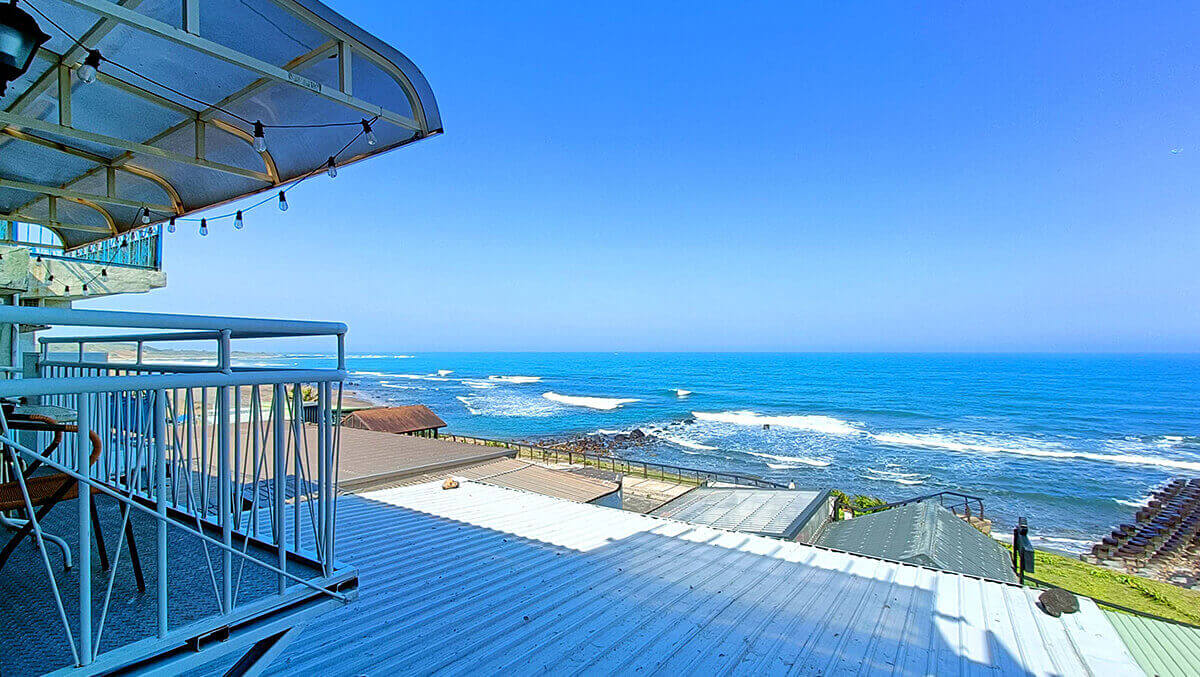 三芝旅途中海邊民宿景觀陽台