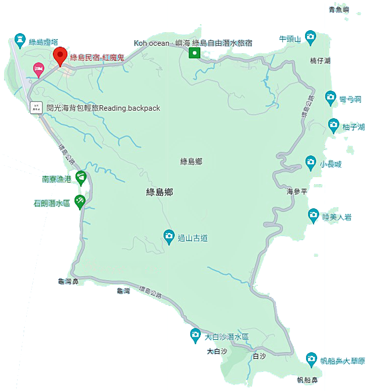 綠島地圖