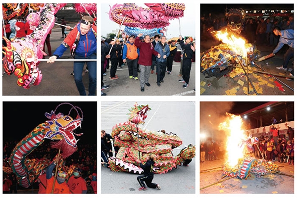 的舞龙演出,苗栗火旁龙更是多了包龙文化,合夥助兴与捉狭取乐的特色