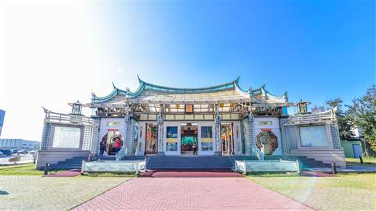 彰化縣媽祖祈福文化－集章活動紙本及電子集章說明(鹿港是在台灣護聖宮，玻璃廟)