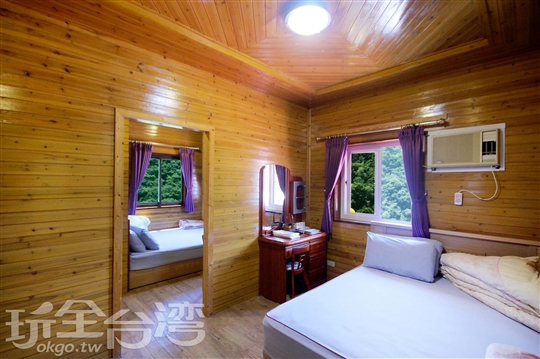 ♨幸福四人溫泉木屋(房型一)；Happy quad occupancy hot spring log cabin (Room type 1)